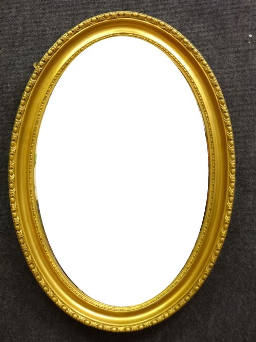 Large Oval Gilt Mirror