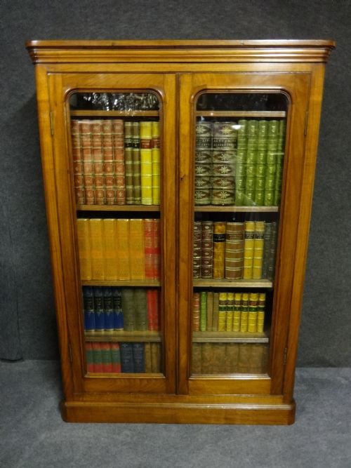 Excellent Tall Walnut Bookcase