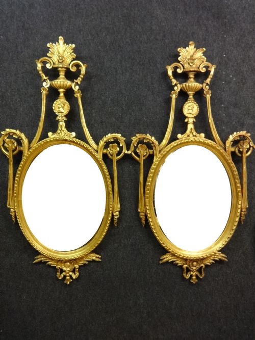 Pair Giltwood Mirrors