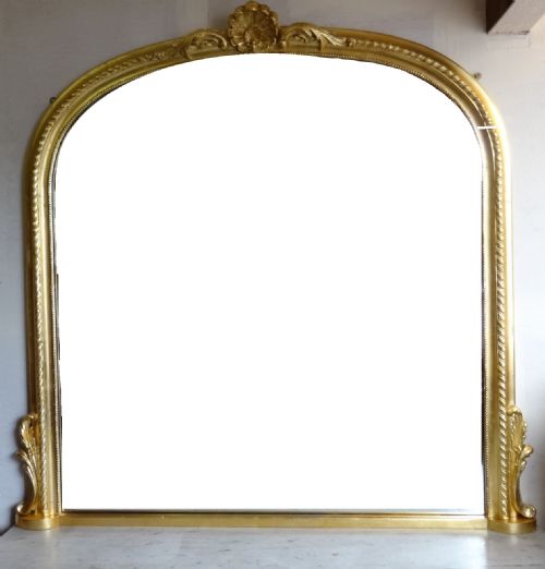 English Gilt Overmantle Mirror