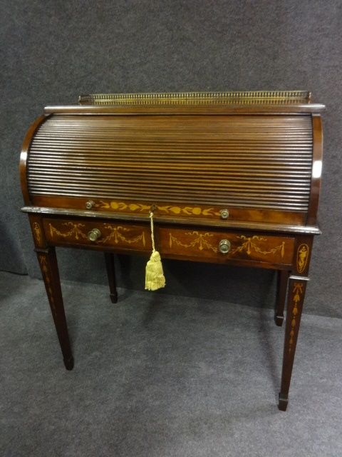 Tambour Inlaid Bureau