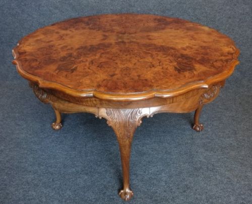 Burr Walnut Coffee Table/low Table