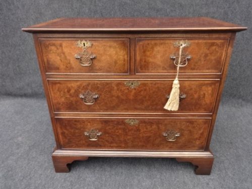 Small Burr Walnut Chest of Drawers
