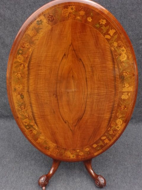 Inlaid Walnut Dining Table