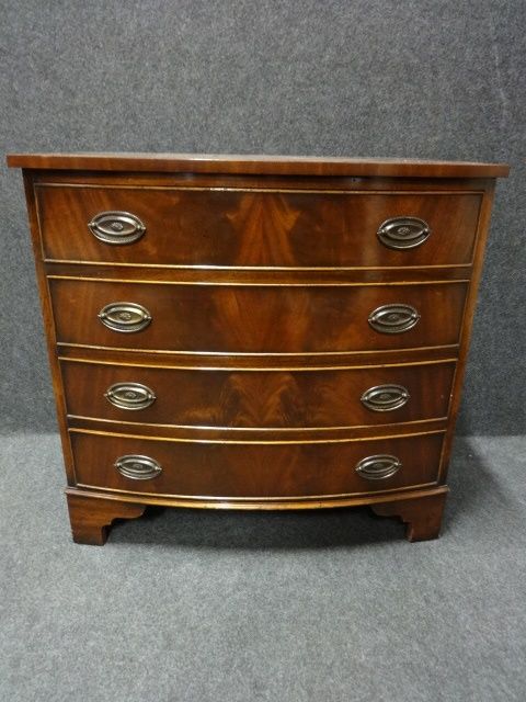 A Good Bow Front Chest of Drawers