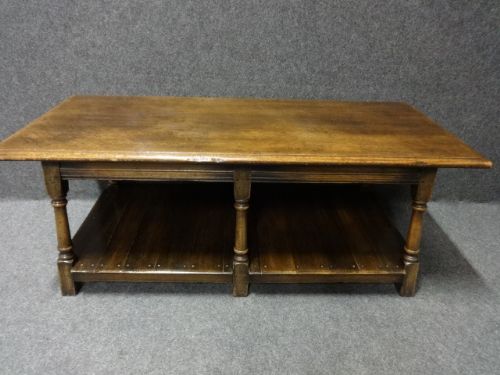 Solid Oak Coffee Table, Low Table.