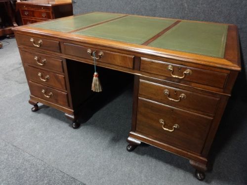 Mahogany Pedestal Desk