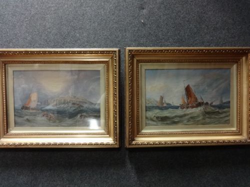 Pair Oil on Canvas Signed 'George Turner'