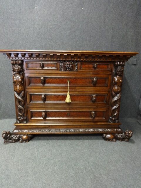 Stunning Italian Walnut Chest of Drawers