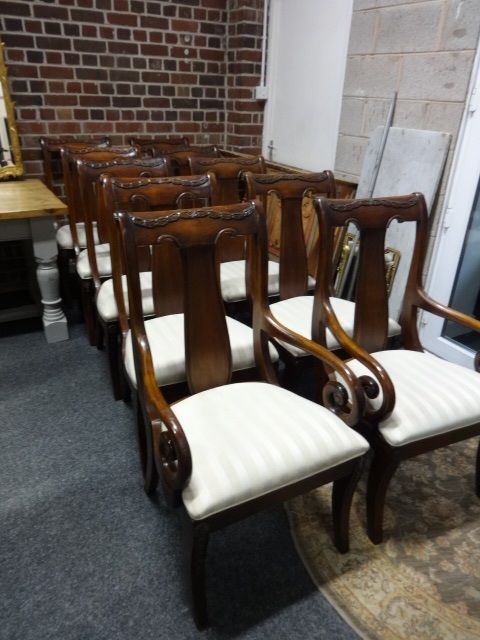 Set 10 Mahogany Dining Chairs