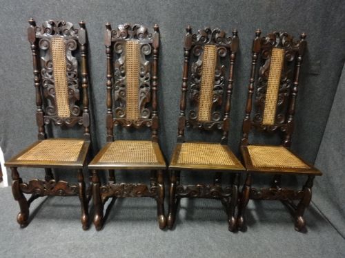 Set Four Carolean Dining Chairs