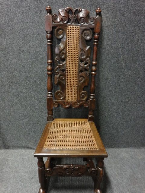 fig 1. Set Four Carolean Dining Chairs