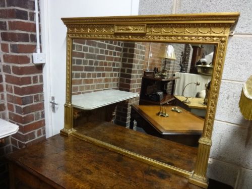 Good Victorian Gilt Overmantle Mirror