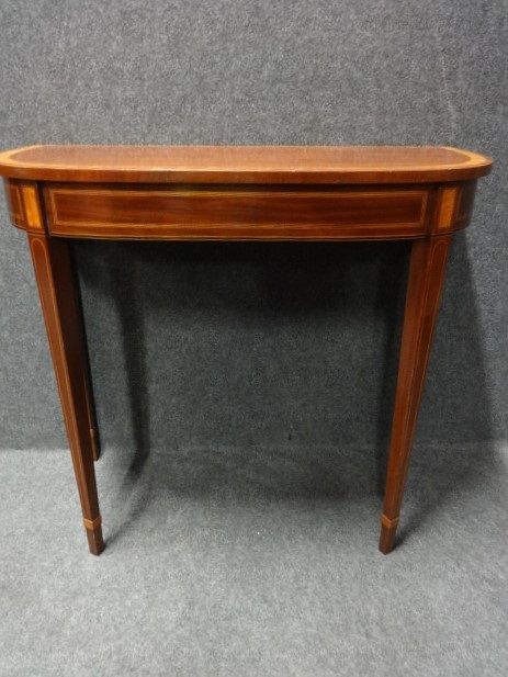 Inlaid Mahogany Hall Console Table
