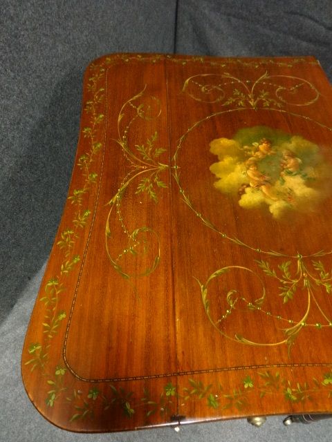 fig 1. Fine Regency Painted Pembroke Table