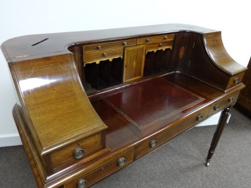 fig 1. Mahogany Inlaid Carlton House Desk
