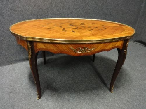 French Marquetry Coffee Table/low Table