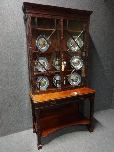 Chippendale Mahogany Display Cabinet