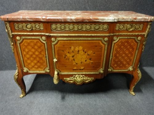 Outstanding French Parquetry Sideboard, Commode.