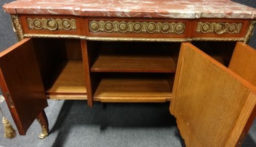 fig 1. Outstanding French Parquetry Sideboard, Commode.
