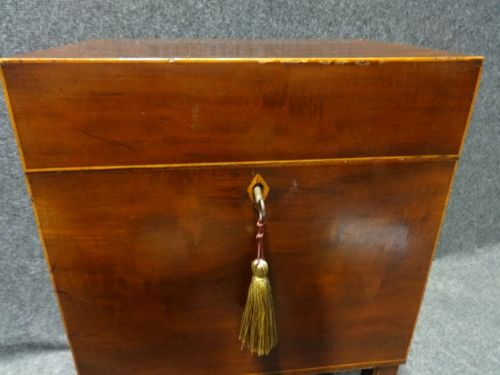 fig 1. Georgian Inlaid Mahogany Cellaret