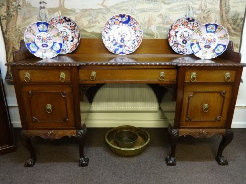 Mahogany Breakfront Sideboard