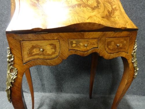 fig 1. Stunning Italian Marquetry Bombe Bureau