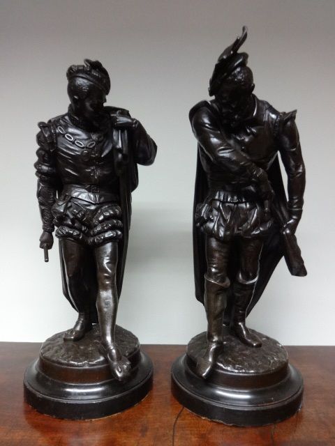 A Good Pair of Spelter Figures,