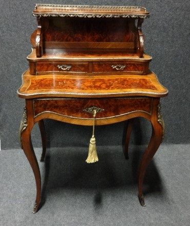 fig 1. Stunning Amboyna Bon Du Jour, Desk