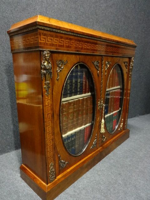 Stunning Inlaid Walnut Cabinet