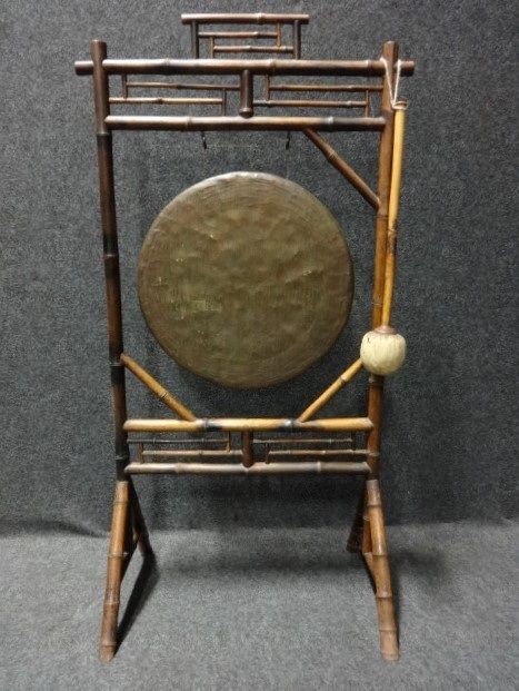 Bamboo Framed Gong

you Are Free to View This Item at Our Showroom by Appointment, We Are Open Five Days a Week, Monday - Thursday, Saturday, We Are 5 Minutes from Junction 11 M42.
it Is Advisable to Phone a Day or So Before Visiting.