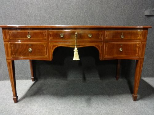 Excellent Quality  Inlaid Serpentine Sideboard