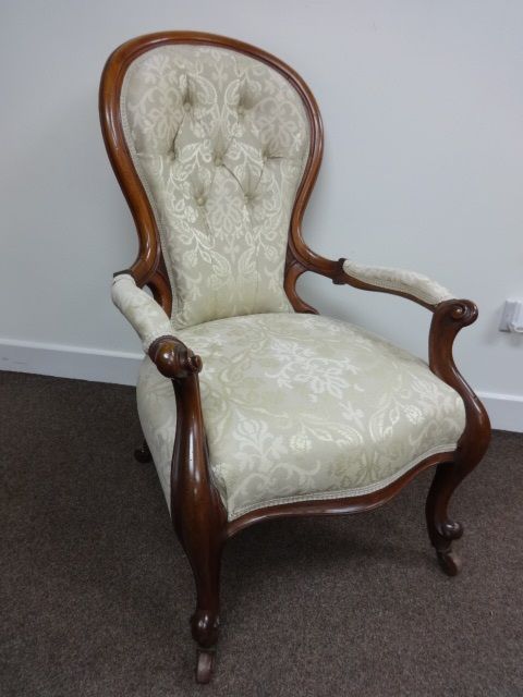 Victorian Walnut Armchair
