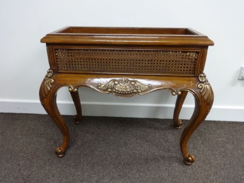 Walnut and Gilt Bergere Planter