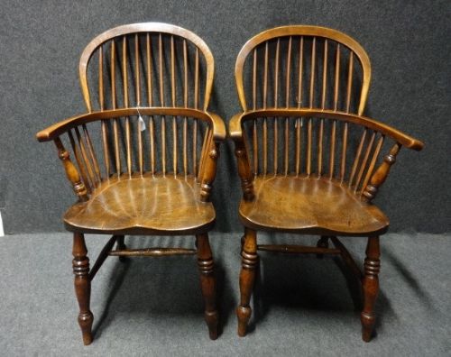 Pair 19th Century Windsor Chairs