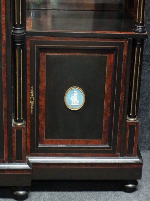 fig 1. Amboyna and Ebonised Credenza