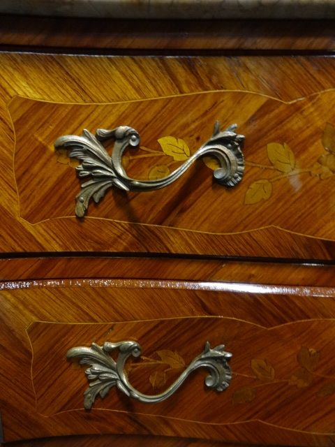 fig 1. Stunning Marquetry Commode Chest of Drawers