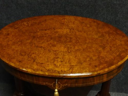 fig 1. Victorian Burr Walnut Inlaid Work Box
