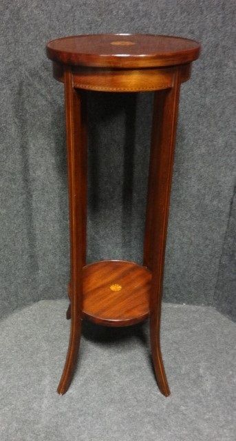 Inlaid Mahogany Jardinere Stand