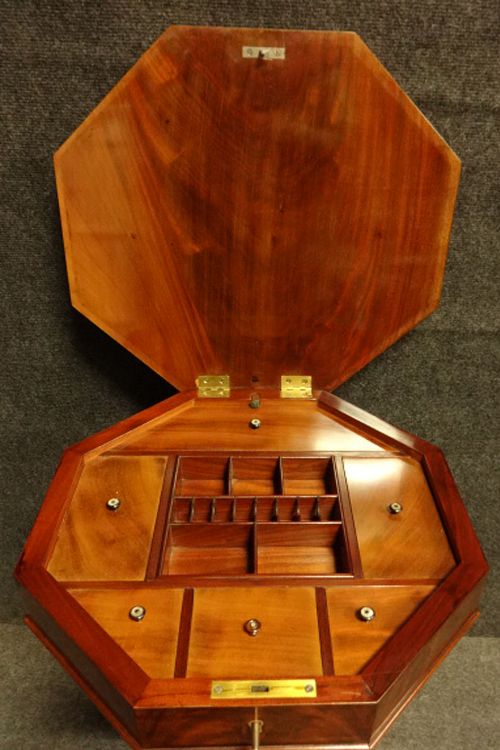fig 1. Outstanding Mahogany Sewing Box