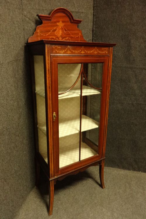 Mahogany Inlaid Display Cabinet