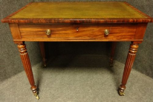 Good Regency Mahogany Library Table