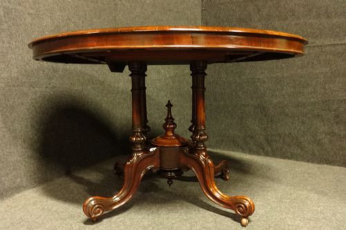 Victorian Rosewood Pedestal Dining Table