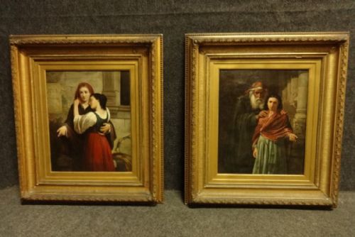 Superb Quality Pair Oils on Canvas 'Oliver Marsh'