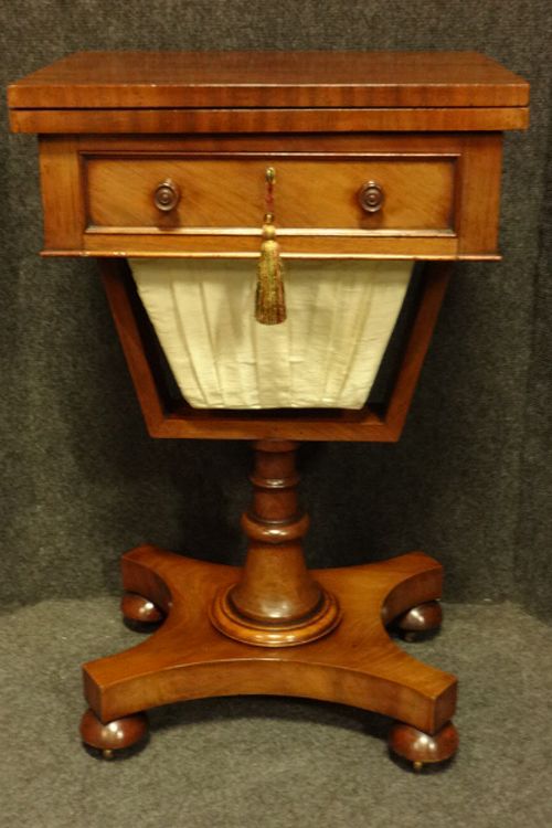 Victorian Mahogany Work Box