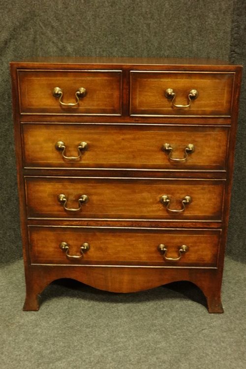 Small Mahogany Inlaid Chest of Drawers