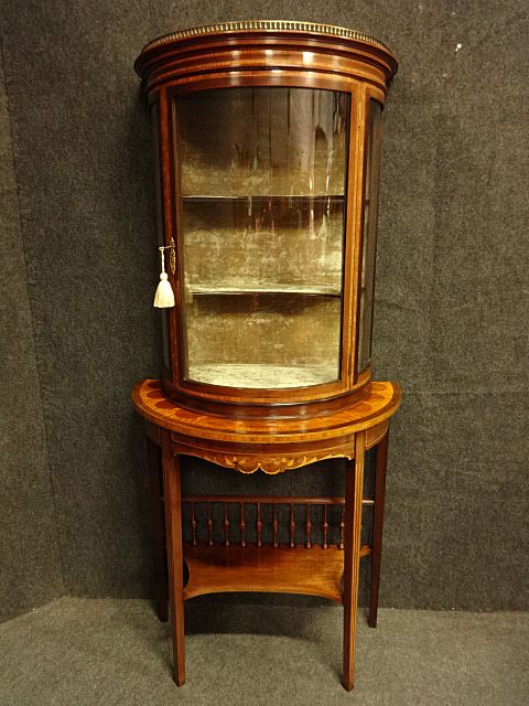 Outstanding Inlaid Demi Loon Display Cabinet