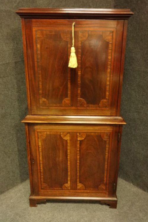 Regency Mahogany Clerks Estate Office Secretaire Cabinet