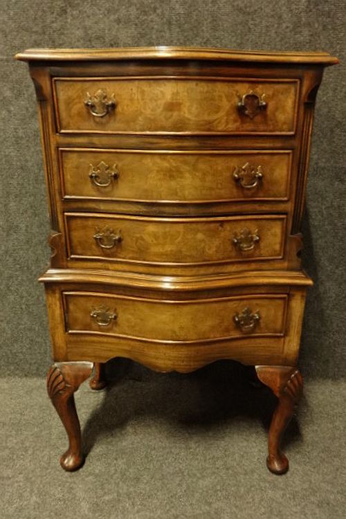 Small Walnut Chest on Chest