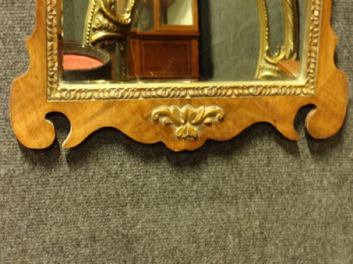 BURR WALNUT AND PARCEL GILT MIRROR - ADDITIONAL PHOTO 3